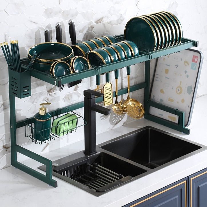 Kitchen Space Dish Drying Rack (Green) | kitchen item | Waseeh Pakistan