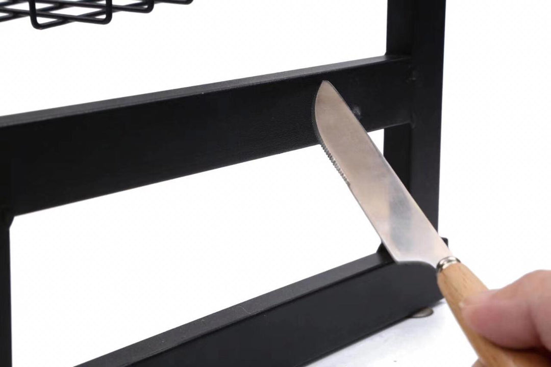 Kitchen Space Stainless Steel Dish Drying Rack (Black) | kitchen item | Waseeh Pakistan