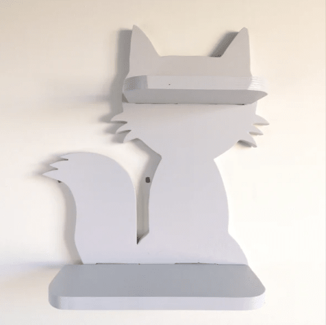 Kitty Double Girls Kids Bedroom Floating Organizer Shelve Decor | Furniture | Waseeh Pakistan