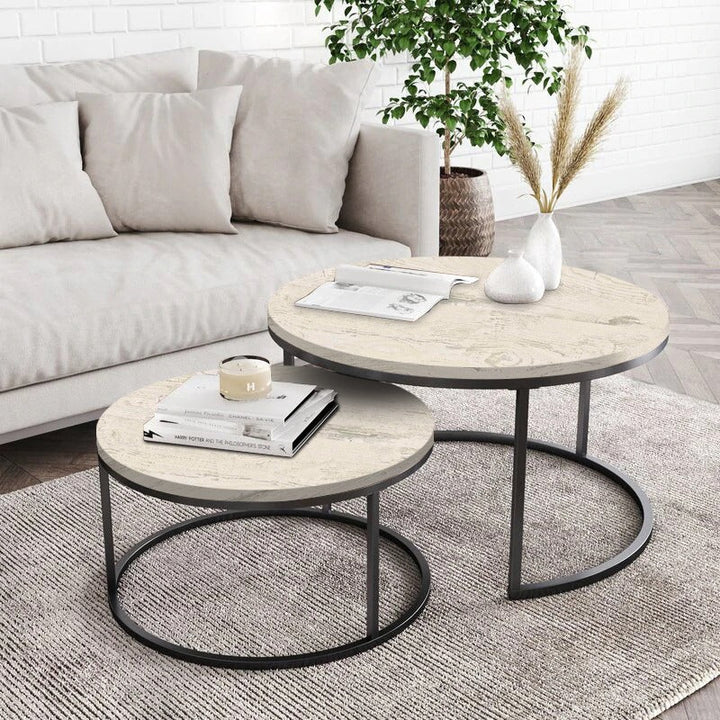 Korvantis Nesting Centre Tables (Set of 2) | Not Sale FB | Waseeh Pakistan