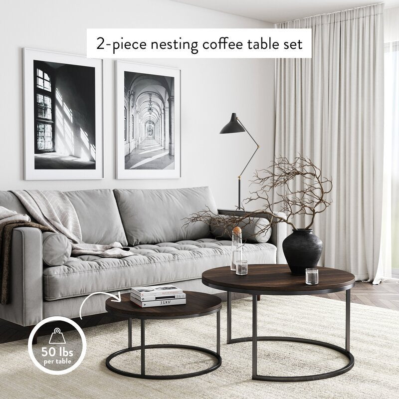 Korvantis Nesting Centre Tables (Set of 2) | Not Sale FB | Waseeh Pakistan