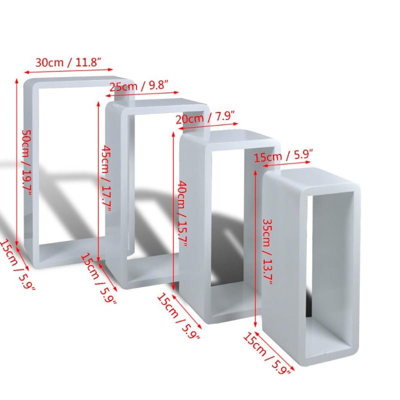 Labyrinth Living Lounge Drawing Room Floating Organizer Shelves (Set of 4) | Furniture | Waseeh Pakistan