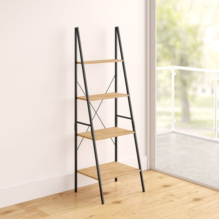 Ladder Curvy Bookcase Shelve Organizer Storage Rack Decor | Furniture | Waseeh Pakistan