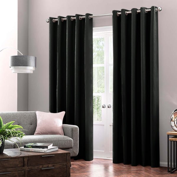 Lavish Black Curtains (Lining) | Home Décor | Waseeh Pakistan
