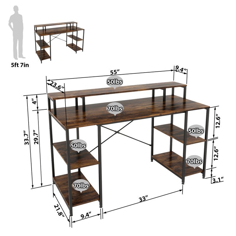 Lazio Home Office Workstation Writing Organizer Desk Table | Furniture | Waseeh Pakistan