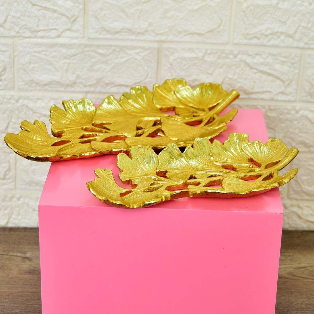 Leafy Pair Resin Tray | Home Décor | Waseeh Pakistan