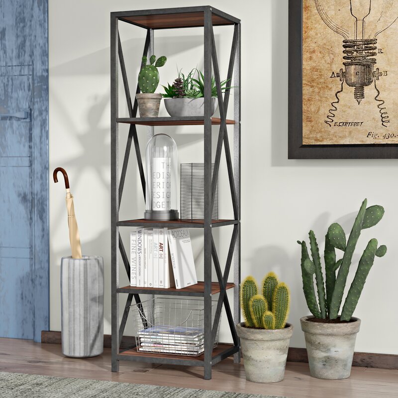 Leaning Bookcase Storage Living Room Organizer Rack | Furniture | Waseeh Pakistan