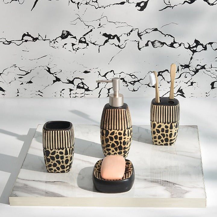 Leopard Bathroom Set | Home Décor | Waseeh Pakistan