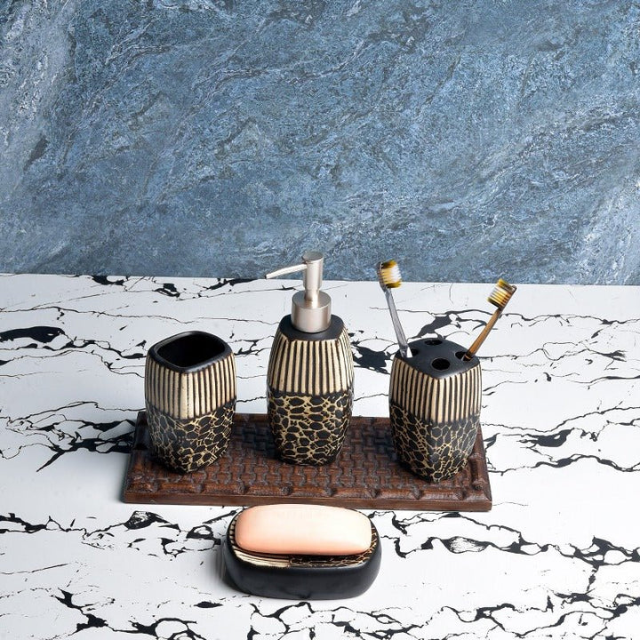 Leopard Bathroom Set | Home Décor | Waseeh Pakistan