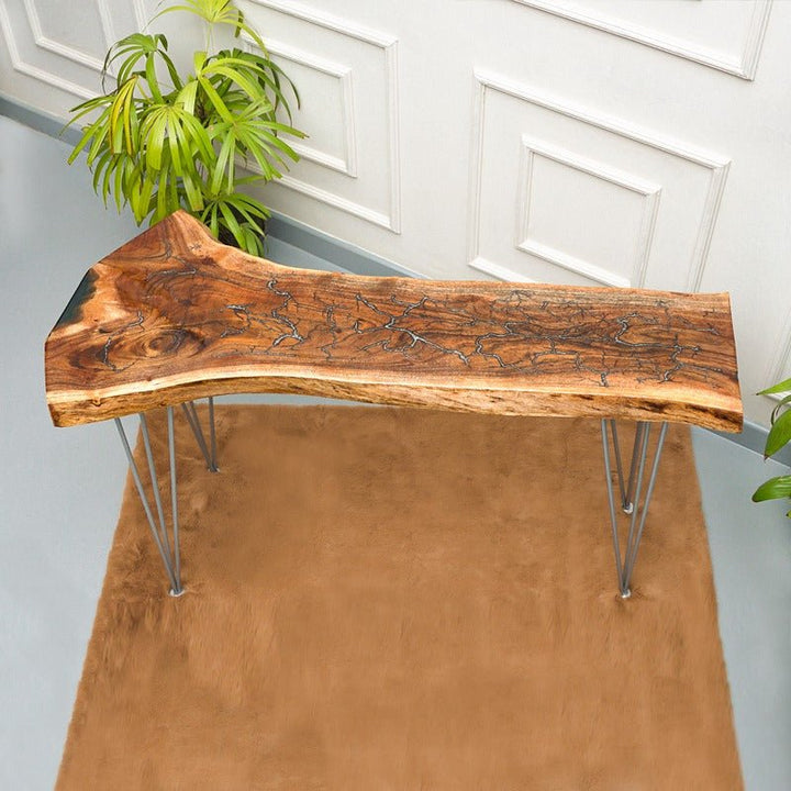 Live Edge Hairpin Epoxy Resin Table | Furniture | Waseeh Pakistan
