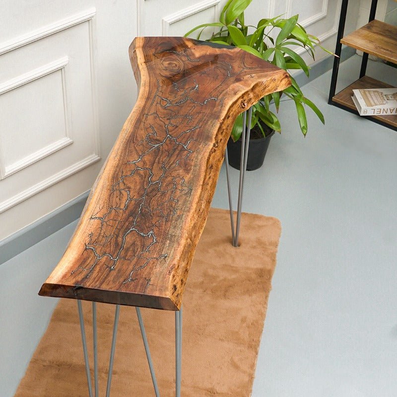 Live Edge Hairpin Epoxy Resin Table | Furniture | Waseeh Pakistan