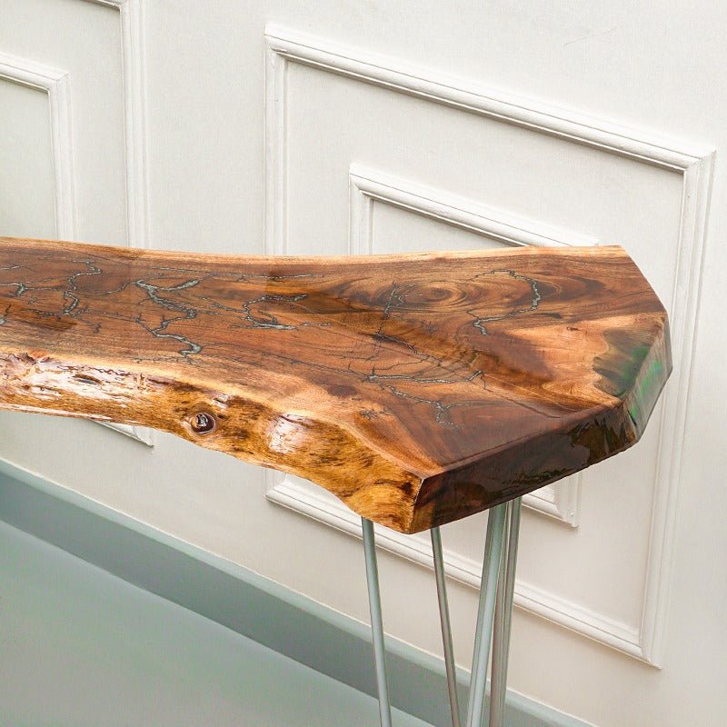 Live Edge Hairpin Epoxy Resin Table | Furniture | Waseeh Pakistan