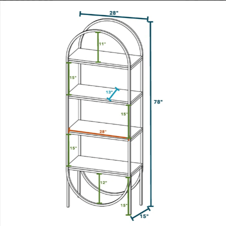 Lunvrix Bookcase Rack | Furniture | Waseeh Pakistan
