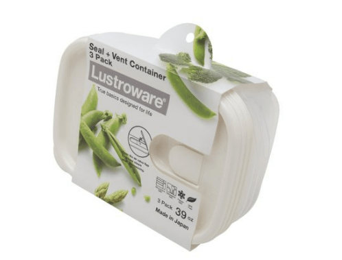 Lustroware No Wrap Food Container (Pack of 3) | Not Sale FB | Waseeh Pakistan
