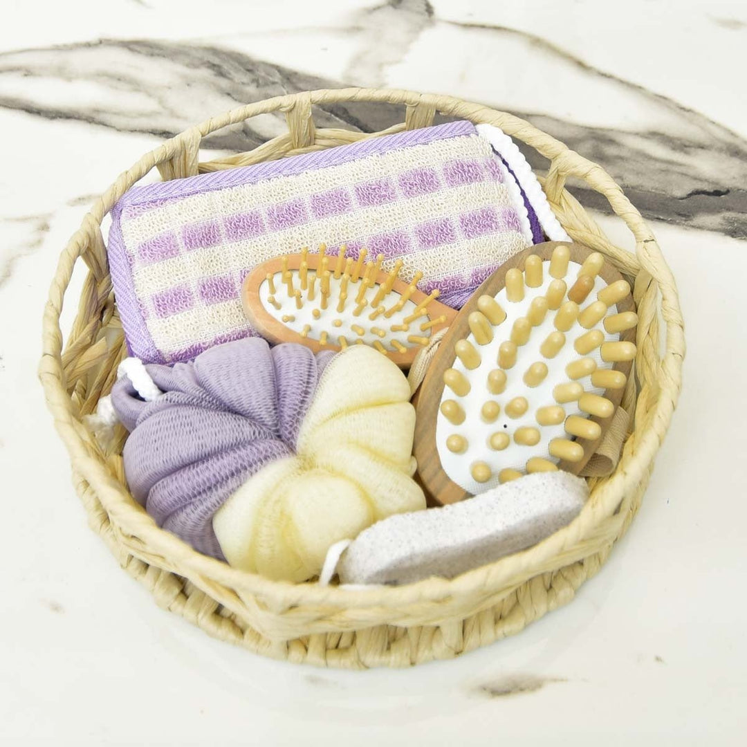 Luxury Bath Gift Set (Round Basket) | Home Décor | Waseeh Pakistan