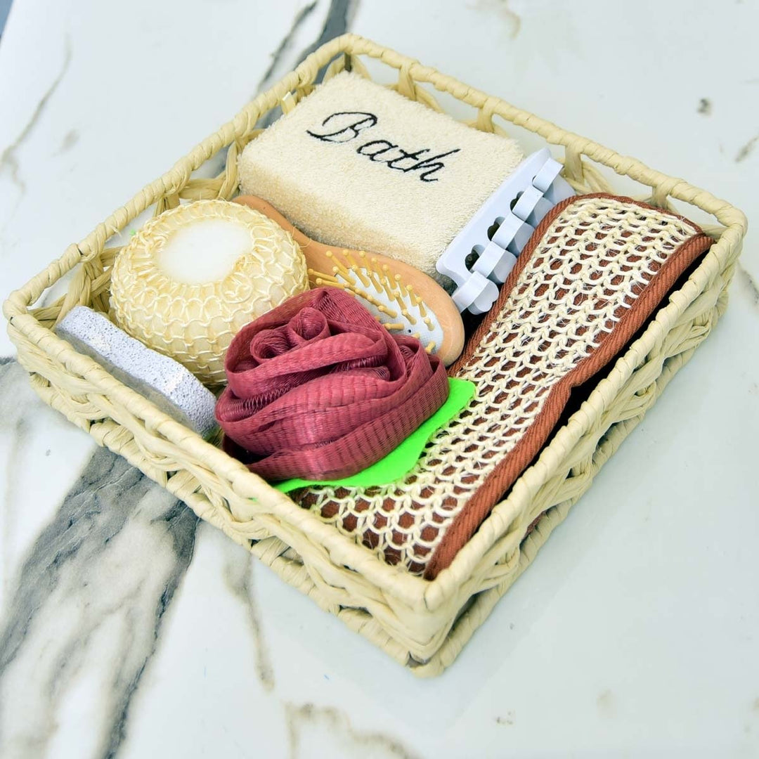 Luxury Bath Gift Set (Square Basket) | Home Décor | Waseeh Pakistan