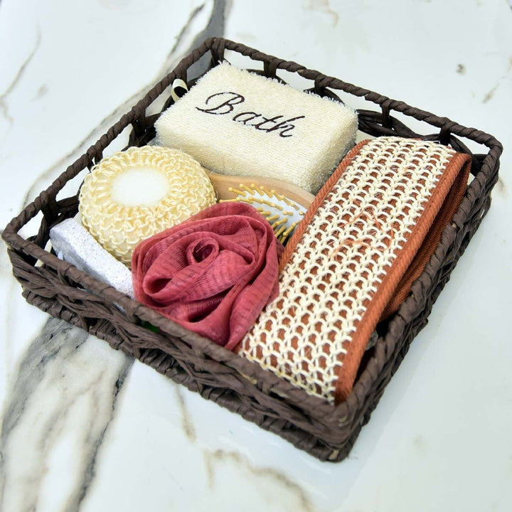 Luxury Bath Gift Set (Square Basket) | Home Décor | Waseeh Pakistan