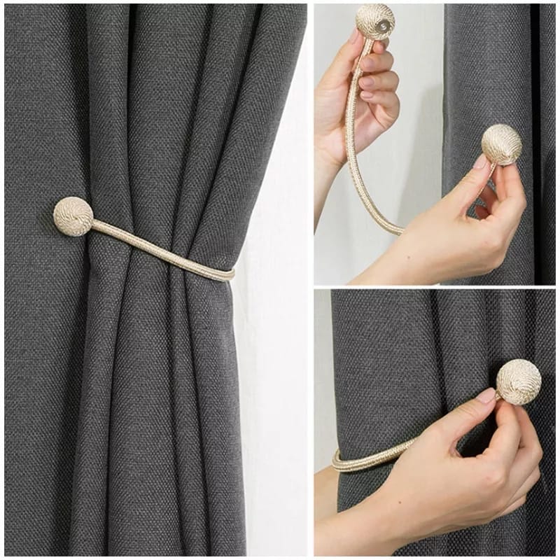 Magnetic Pearl Ball Curtain Tiebacks | Home Décor | Waseeh Pakistan