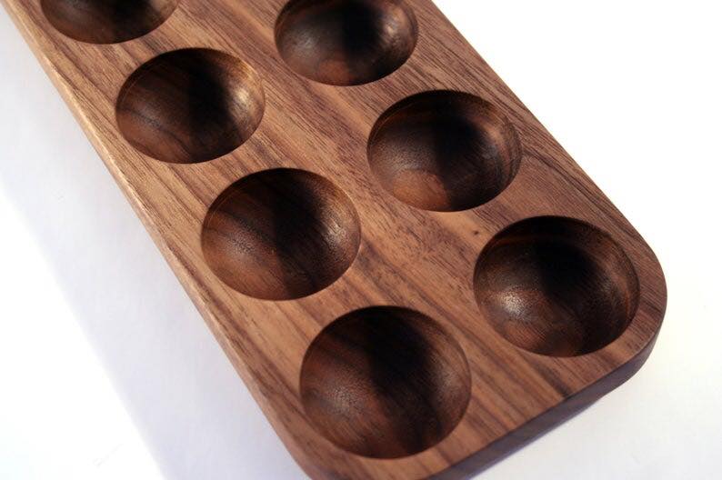Mahogany Wooden Kitchen Egg Holder Tray | Not Sale FB | Waseeh Pakistan