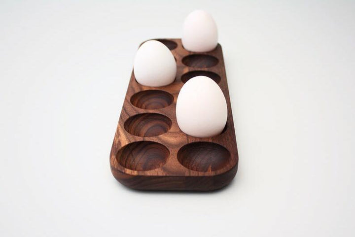 Mahogany Wooden Kitchen Egg Holder Tray | Not Sale FB | Waseeh Pakistan