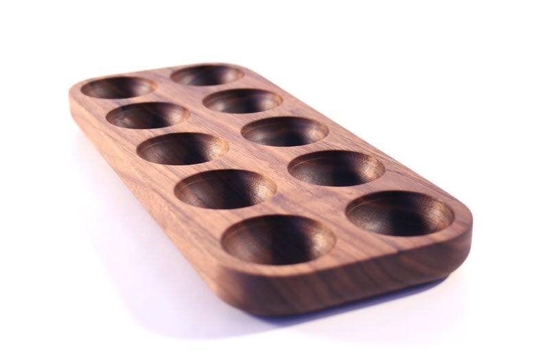 Mahogany Wooden Kitchen Egg Holder Tray | Not Sale FB | Waseeh Pakistan