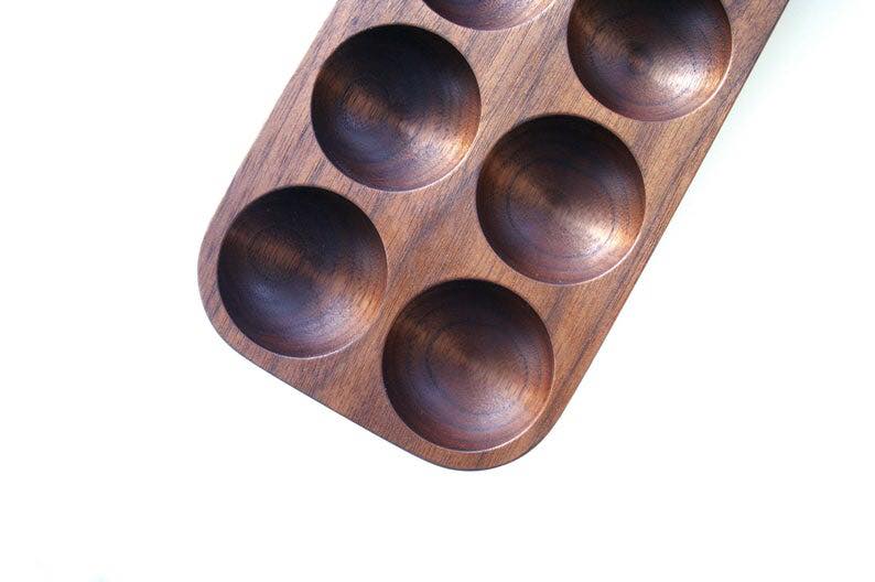 Mahogany Wooden Kitchen Egg Holder Tray | Not Sale FB | Waseeh Pakistan