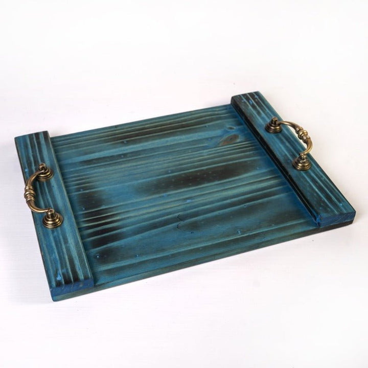 Majestic Solid Wood Kitchen Guest Snack Tea Serving Tray | kitchen item | Waseeh Pakistan
