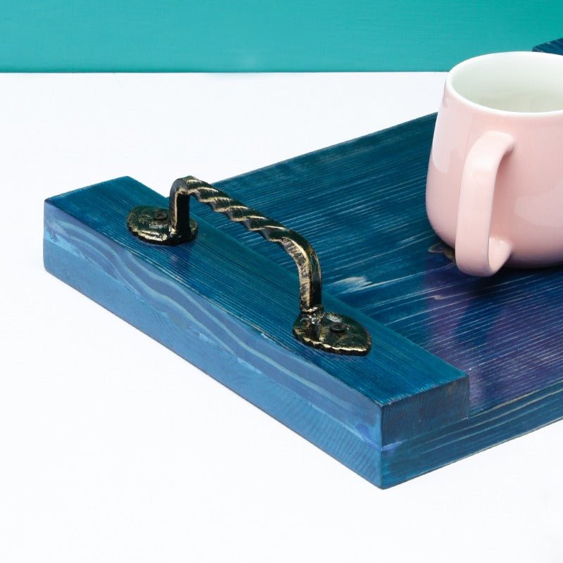 Majestic Solid Wood Kitchen Guest Snack Tea Serving Tray | kitchen item | Waseeh Pakistan