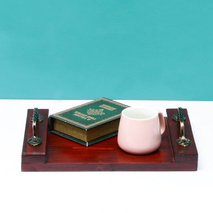 Majestic Solid Wood Kitchen Guest Snack Tea Serving Tray | kitchen item | Waseeh Pakistan