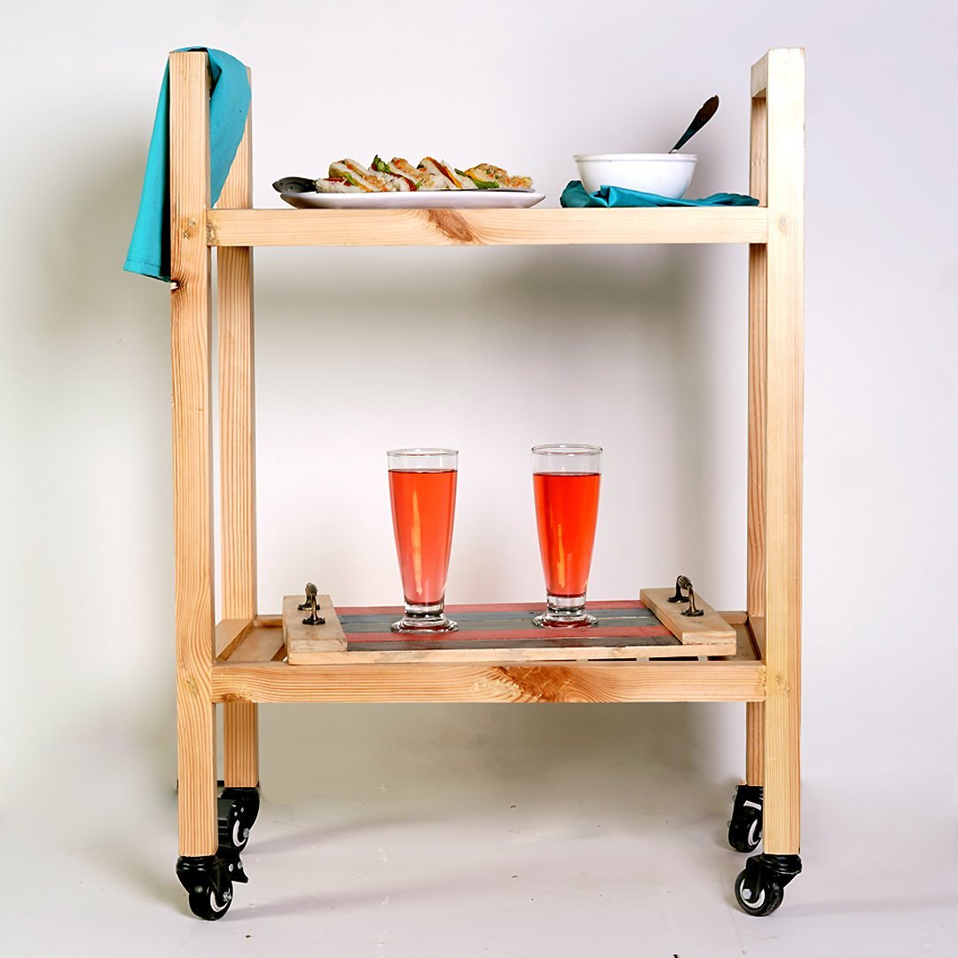 Malrex Storage Wooden Trolley | Not Sale FB | Waseeh Pakistan
