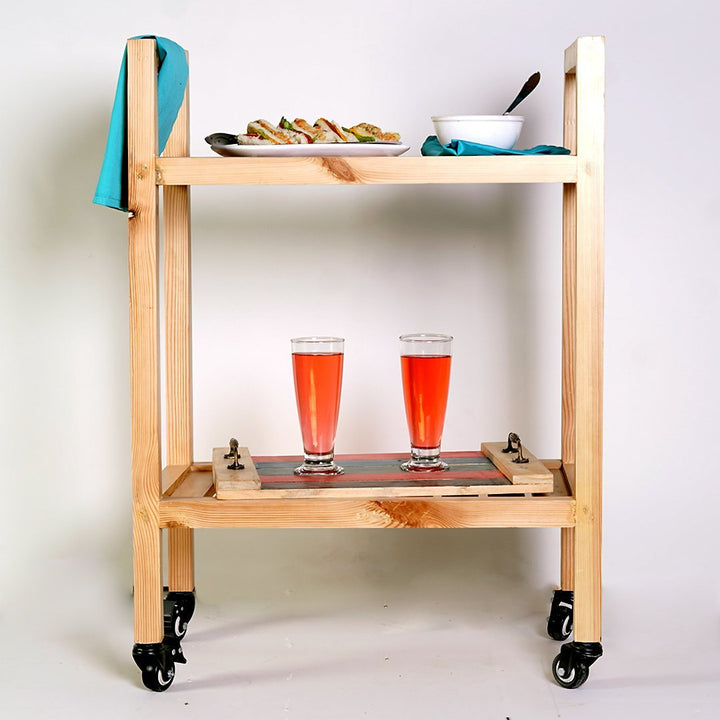 Malrex Storage Wooden Trolley | Not Sale FB | Waseeh Pakistan
