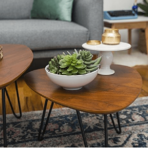 Manor Park Nesting Living Lounge Drawing Room Centre Side Hairpin Table (Set of 2) | Furniture | Waseeh Pakistan