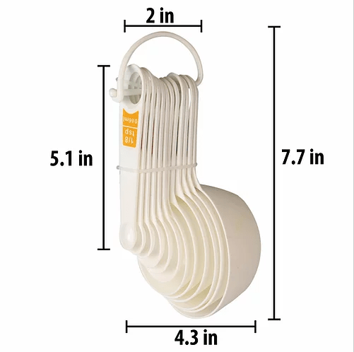 Measuring Cups and Spoons (12 Pcs) | kitchen item | Waseeh Pakistan