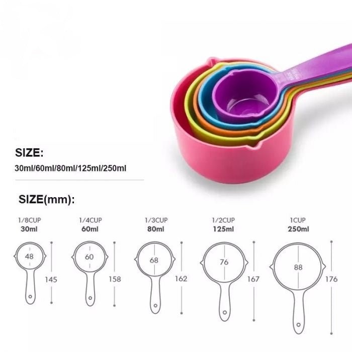 Measuring Cups (Set of 5) | kitchen item | Waseeh Pakistan