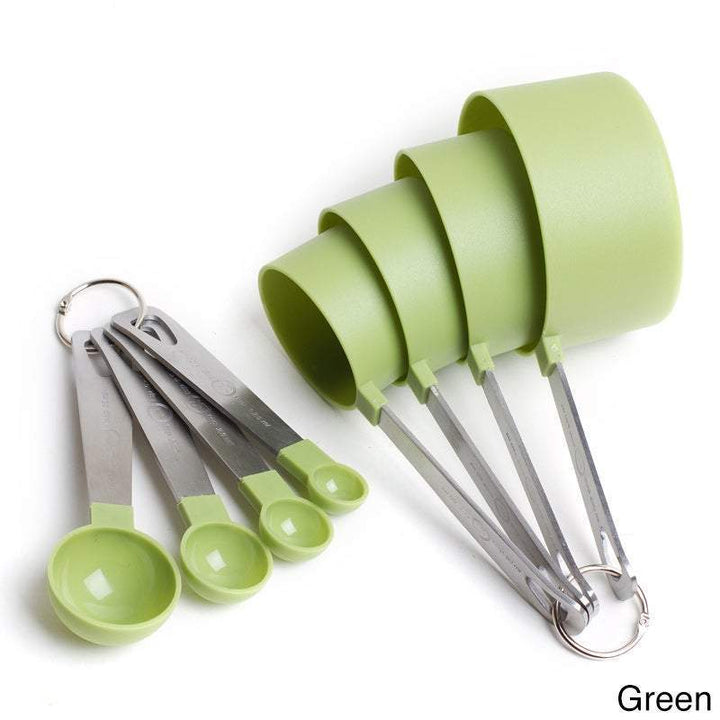 Measuring Cups &amp; Spoon (8 Pieces) | kitchen item | Waseeh Pakistan