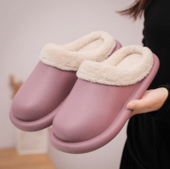 Men Women Waterproof Indoor Slippers (Light Purple) | Fashion Point | Waseeh Pakistan