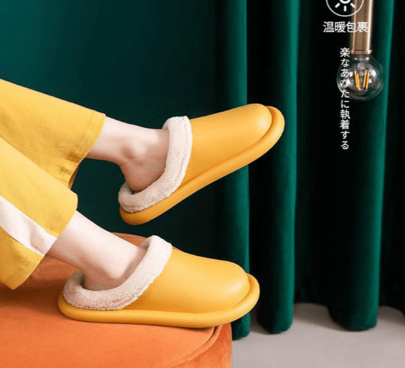Men Women Waterproof Indoor Slippers (Yellow) | Fashion Point | Waseeh Pakistan