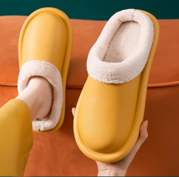 Men Women Waterproof Indoor Slippers (Yellow) | Fashion Point | Waseeh Pakistan