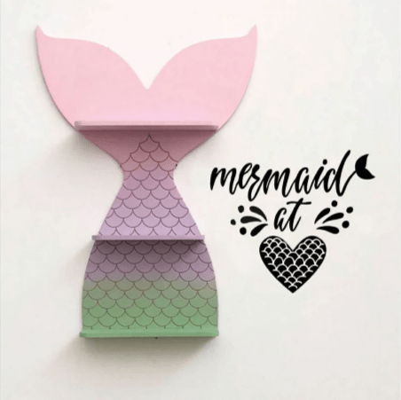 Mermaid at love Kids Bedroom Floating Organizer Shelve Decor | Furniture | Waseeh Pakistan