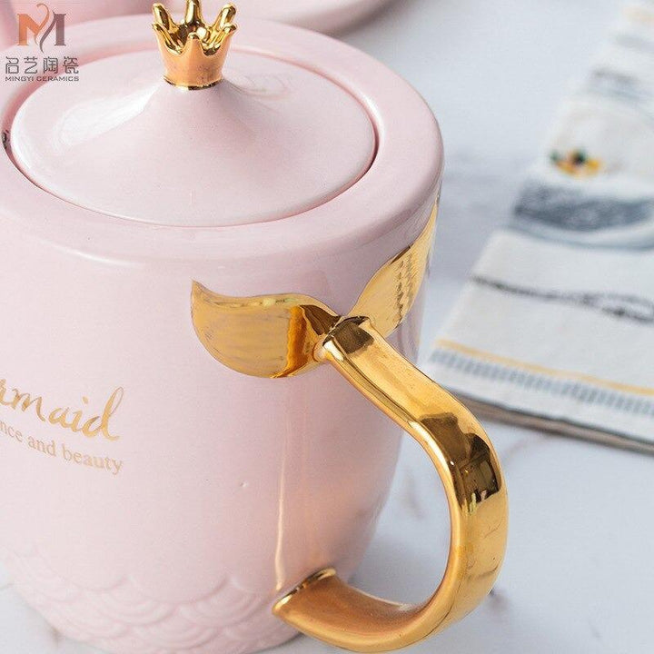 Mermaid Ceramic Teapot Set | kitchen item | Waseeh Pakistan