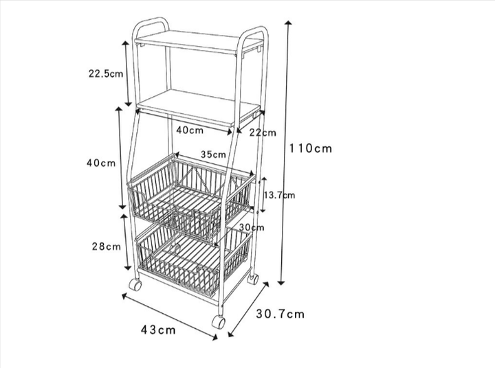 Metal Bender Kitchen Organizer U-Rack | Furniture | Waseeh Pakistan