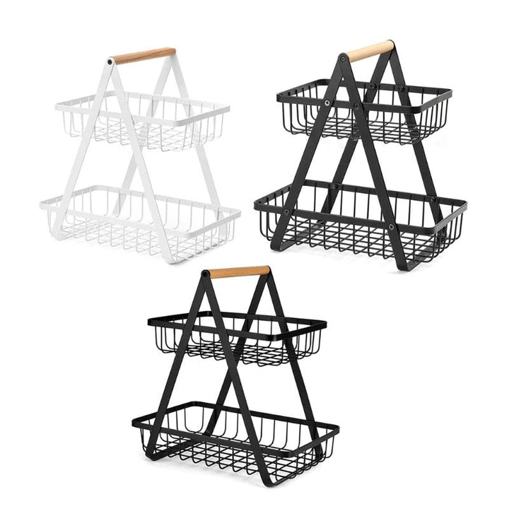 Metal Fruit Basket (2 Tier) | kitchen item | Waseeh Pakistan