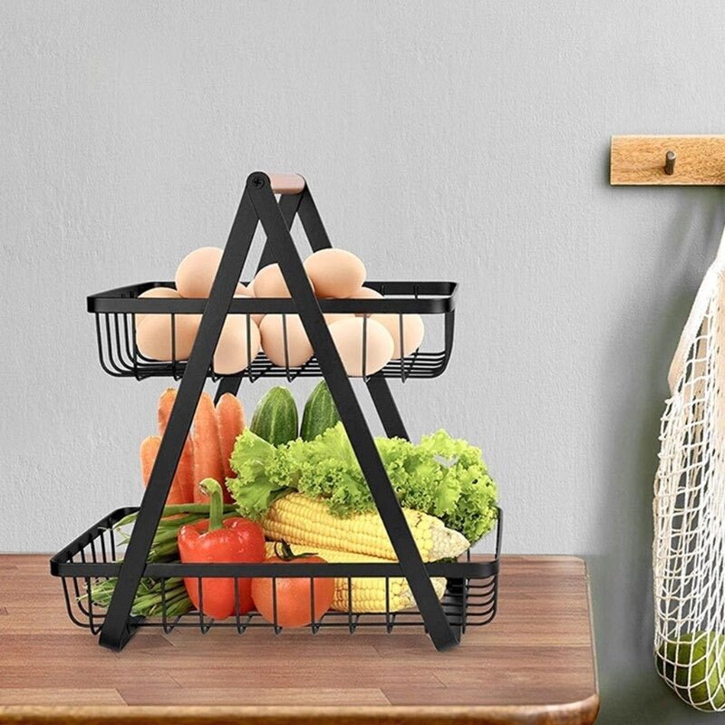 Metal Fruit Basket (2 Tier) | kitchen item | Waseeh Pakistan