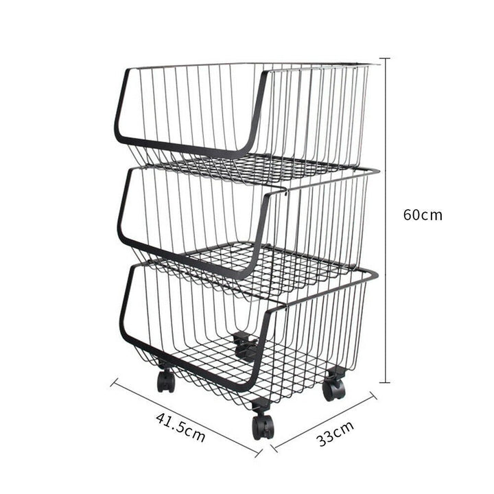Metal Vegi Organizer Trolley | Furniture | Waseeh Pakistan