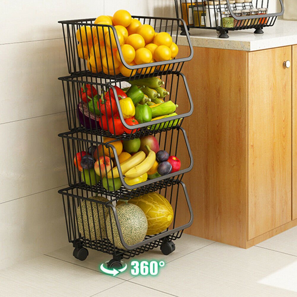 Metal Vegi Organizer Trolley | Furniture | Waseeh Pakistan