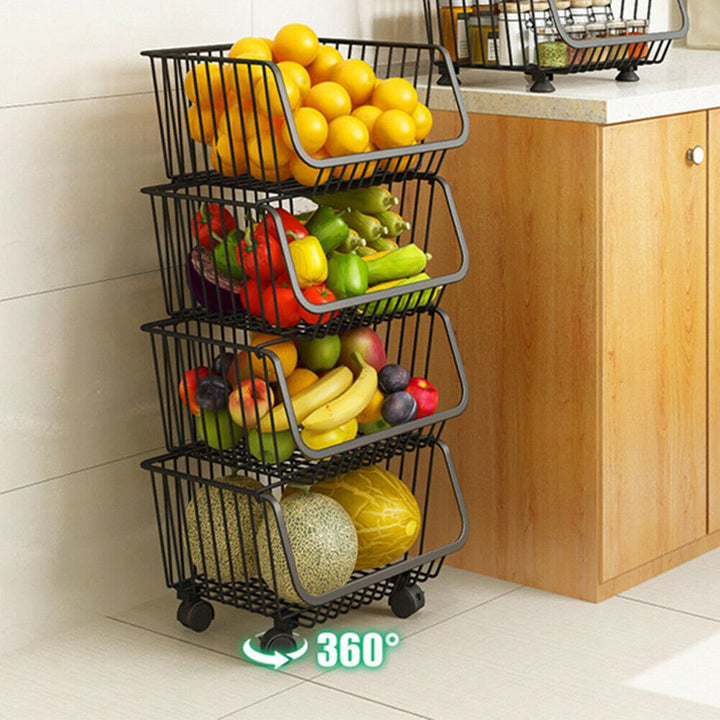 Metal Vegi Organizer Trolley | Furniture | Waseeh Pakistan