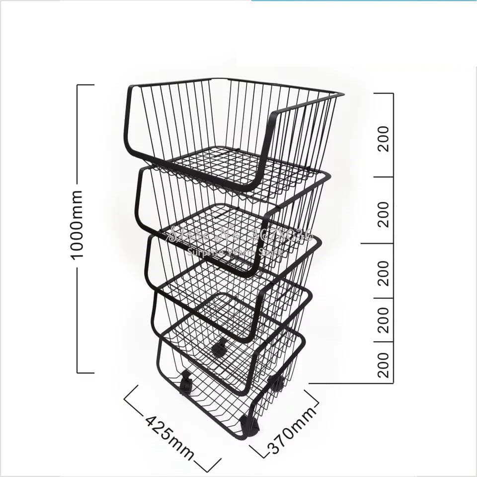 Metal Vegi Organizer Trolley | Furniture | Waseeh Pakistan