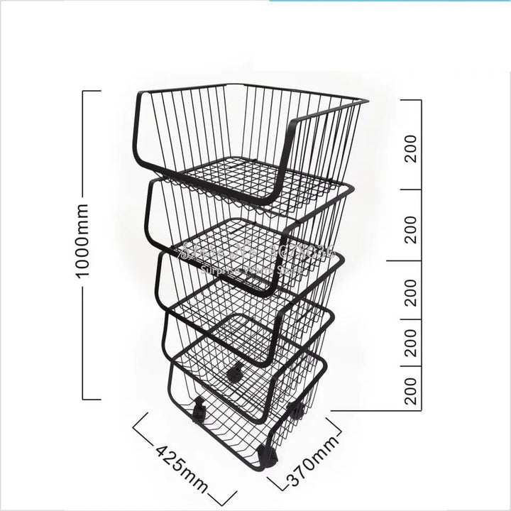 Metal Vegi Organizer Trolley | Furniture | Waseeh Pakistan