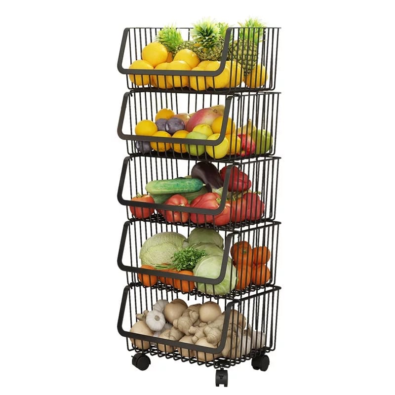 Metal Vegi Organizer Trolley | Furniture | Waseeh Pakistan