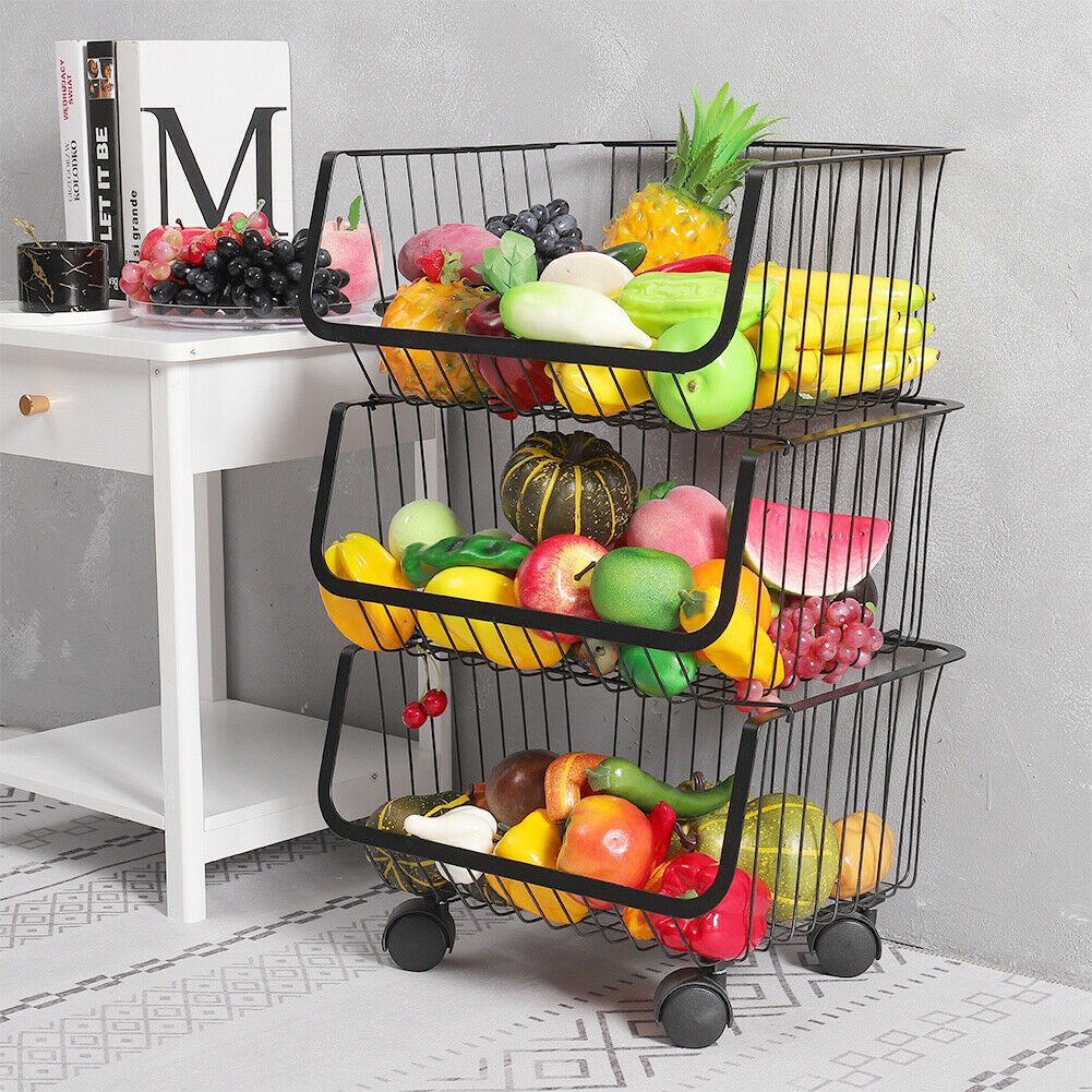 Metal Vegi Organizer Trolley | Furniture | Waseeh Pakistan